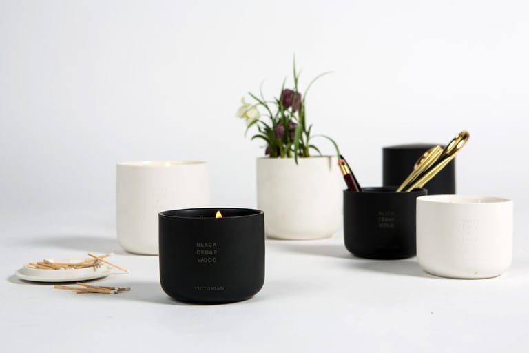 Produktbilde for Victorian White tea & Sage  Duftlys