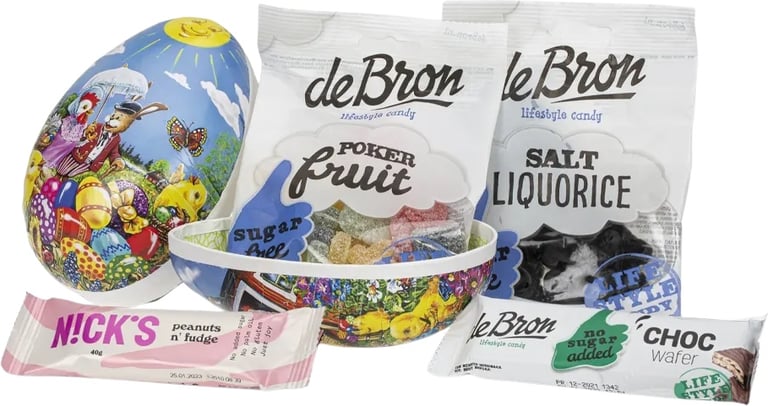 Produktbilde for Sukkerfri Påskeegg 15 cm