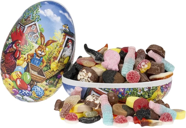 Produktbilde for Påskeegg 18 cm Smågodt Og Sjokolade