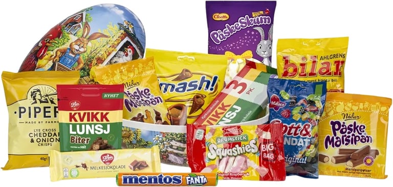 Produktbilde for Påskeegg 30 cm Med Kjente Merkevarer