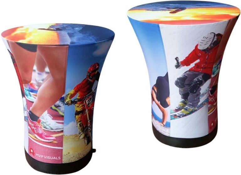 Produktbilde for Mikkeli Fullfargetrykket Oppblåsbart Rundt Bord