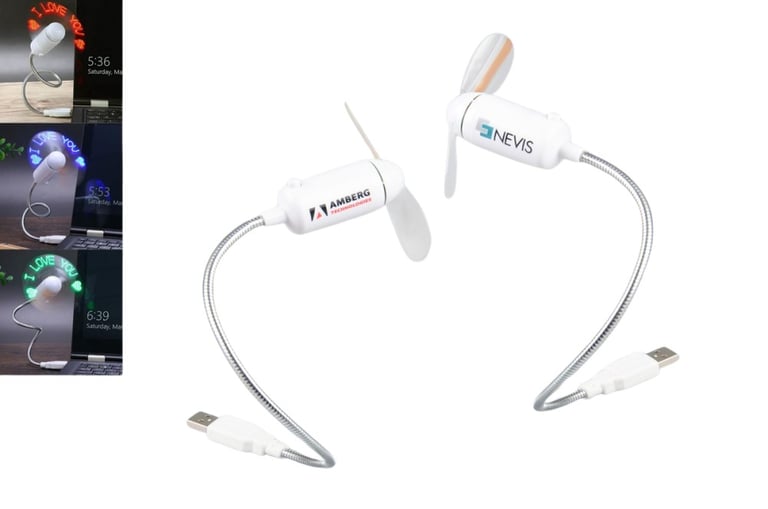 Produktbilde for Lauderdale USB-vifte med LED-lys