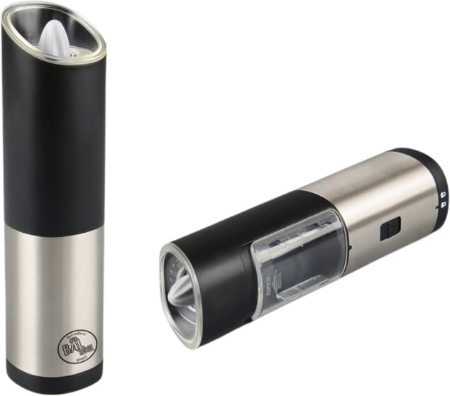 Produktbilde for Hassel Rustfritt Stål Elektrisk Salt eller Pepperkvern