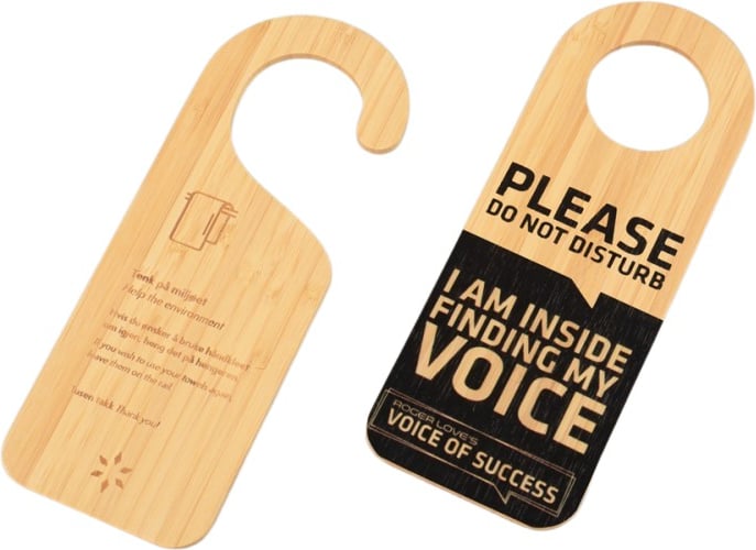 Produktbilde for Valerie Bambus Hengeskilt til Dør