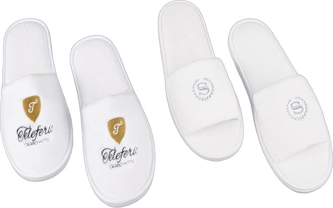 Produktbilde for Høvdingstein Fleece Hotellslippers