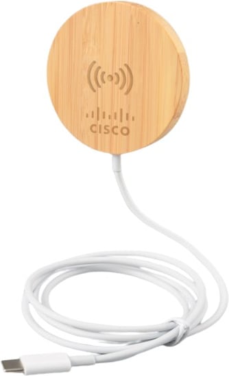 Produktbilde for Atlas Bambus 15W Magnetisk Trådløs  Ladeplate