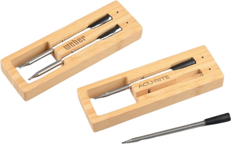 Produktbilde for Alkmaar Bambus Trådløst Steketermometer med Dobbel Probe