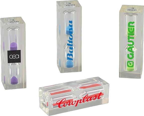 Produktbilde for Gerhard 3 Minutter Timeglass med Farget Sand