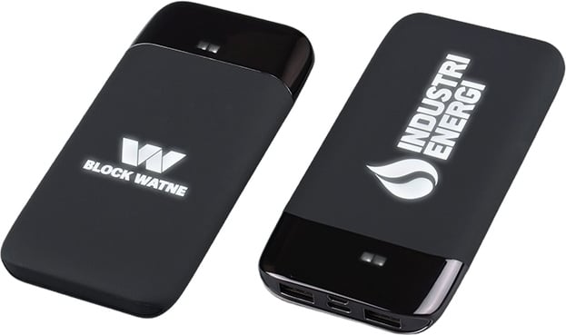 Produktbilde for Aura 8000 mAh Trådløs Powerbank med Opplyst Logo