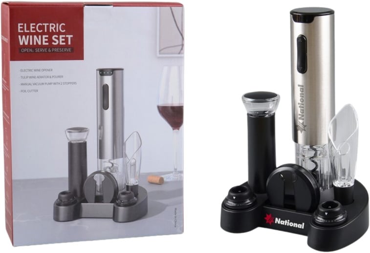 Produktbilde for Saari 7 Deler Elektrisk Vinåpner i Gavesett