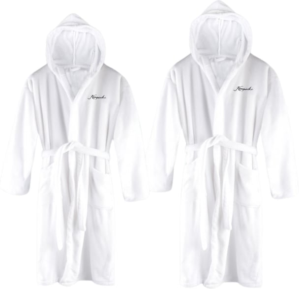 Produktbilde for Lea RPET Flanell Badekåpe med Hette