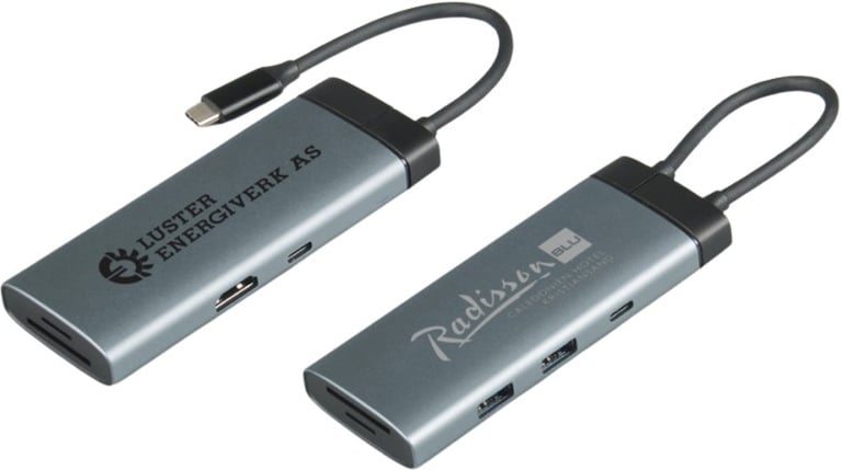 Produktbilde for Cloud Resirkulert Aluminium 7-i-1 USB hub