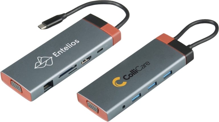 Produktbilde for Cielo Resirkulert Aluminium 10-i-1 USB hub