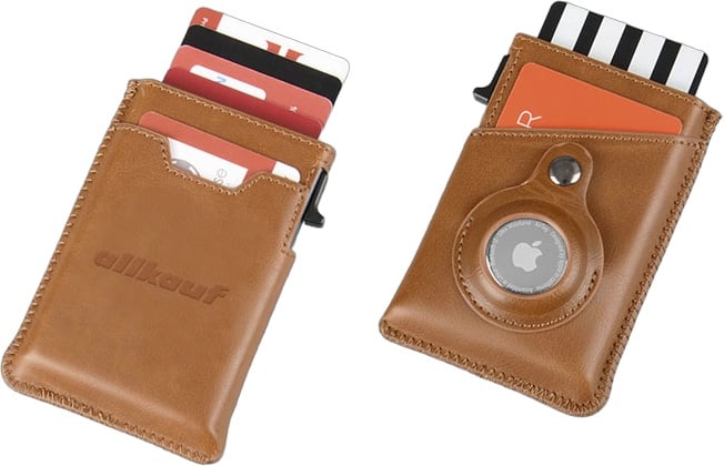 Produktbilde for Niva Resirkulert PU og Aluminium RFID Kortholder med Sporingsbrikke