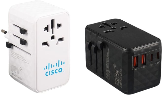 Produktbilde for 100W PD GaN Reiseadapter med Dobbel USB-A og USB-C