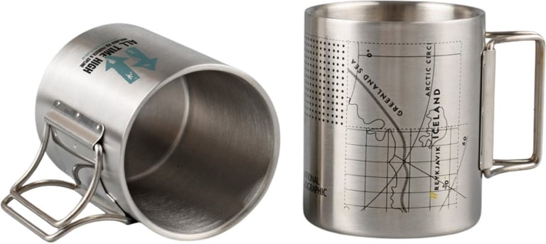 Produktbilde for Sunniva Metallkopp med Sammenleggbart Håndtak