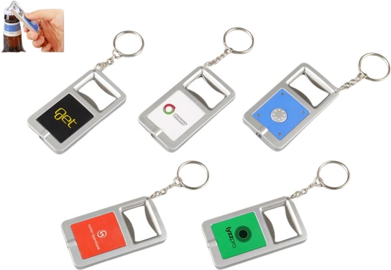 Produktbilde for Alida  Flaskeåpner med Nøkkelring og LED-lys 