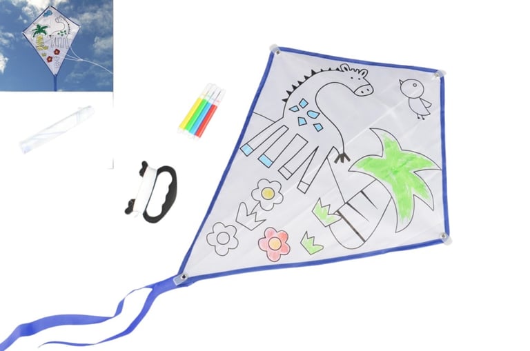 Produktbilde for Rollex Polyester "Tegn på meg" Drage for Barn