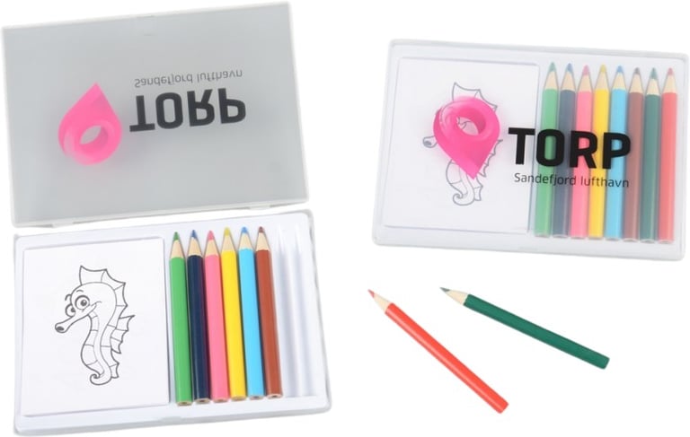Produktbilde for Como Sett med Fargeblyanter og Tegnebok