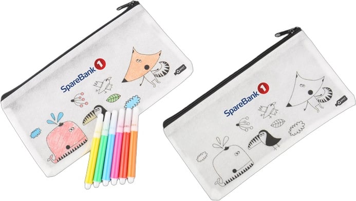 Produktbilde for rPET "Tegn på meg" Pennal for Barn