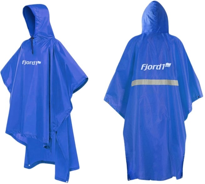 Produktbilde for Tyro RPET Regnponcho med Refleksstripe