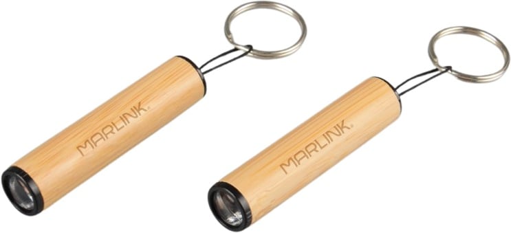 Produktbilde for Elian Bambus Lommelykt med Nøkkelring