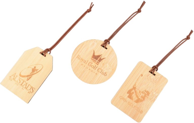 Produktbilde for Bandon Bambus Golfbag Tag
