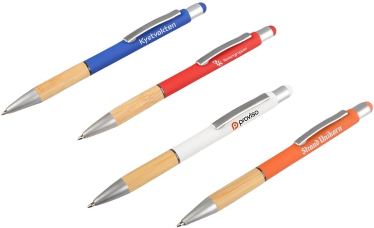 Produktbilde for Moson Resirkulert Aluminium og Bambus Touch/Stylus  Kulepenn