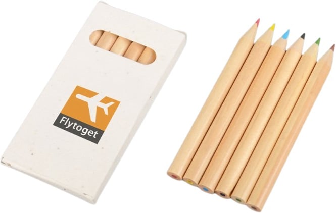 Produktbilde for Corsica Sett med Fargeblyanter i Resirkulert Pappeske av Petuniafrø 