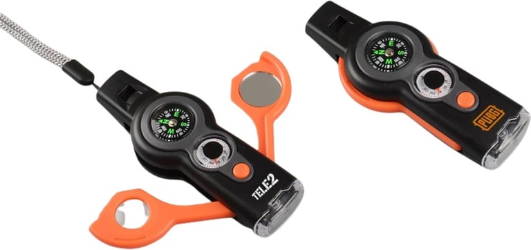 Produktbilde for Aron 7-i-1 Kompass med Overlevelsesfunksjoner