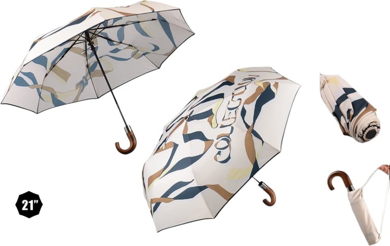 Produktbilde for Lunari RPET 21”  Fullfargetrykket Sammenleggbar Paraply