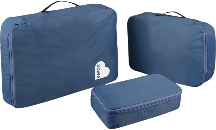 Produktbilde for GRS Resirkulert Nylon 3 stk Organiseringssett til Bagasje