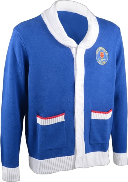 Produktbilde for Haven Bomull Varsity Strikket Cardigan