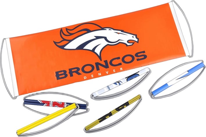 Produktbilde for Høvdingvoll Sammenrullbart Supporterbanner