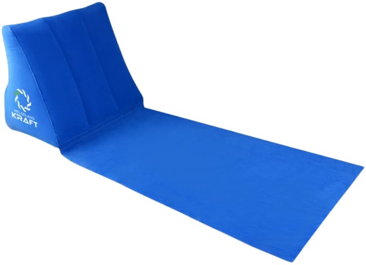 Produktbilde for Arlou Oppblåsbar Strandmatte med Ryggstøtte