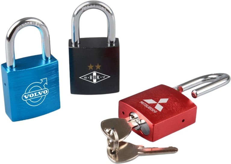 Produktbilde for Trento Aluminium Hengelås med Nøkler