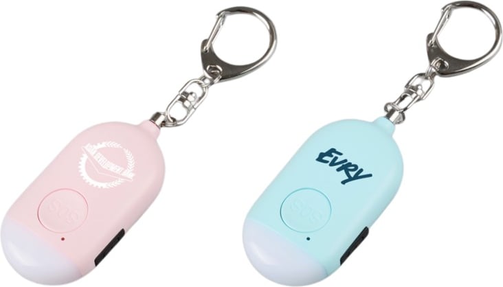 Produktbilde for Lovina Sikkerhetsalarm med Nøkkelring og LED-lys