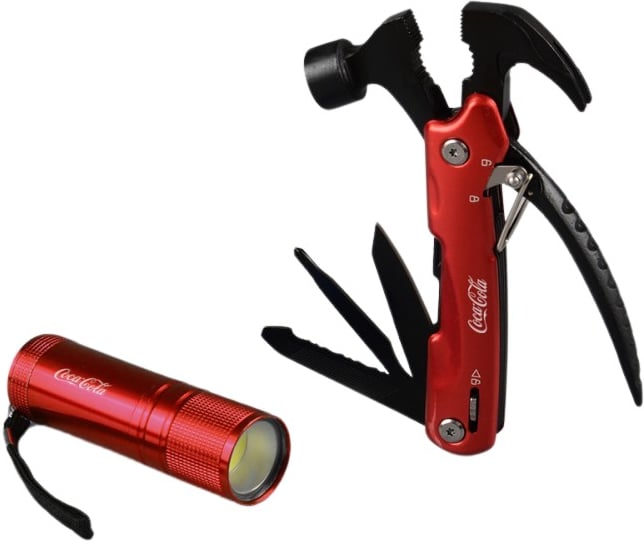 Produktbilde for Forma 12-i-1 Multiverktøy Hammer & COB Lommelykt i Gaveesett