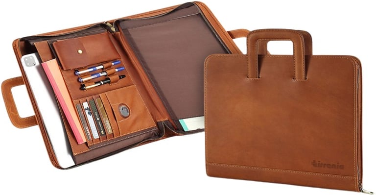 Produktbilde for Bosten Retro Lær Dokumentmappe