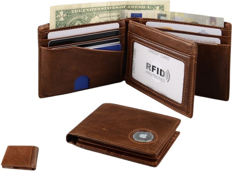 Produktbilde for Ayding Lær RFID Lommebok