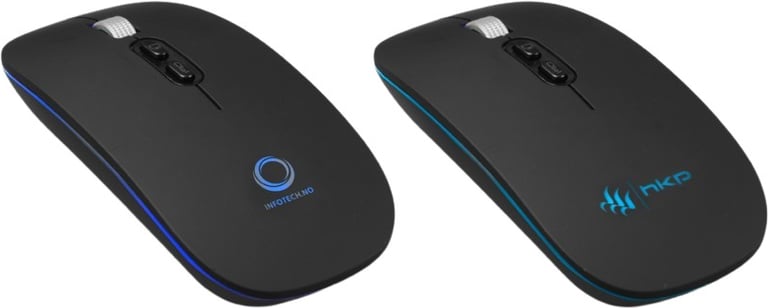 Produktbilde for Riven RGB Bluetooth Trådløs Mus med Opplyst Logo