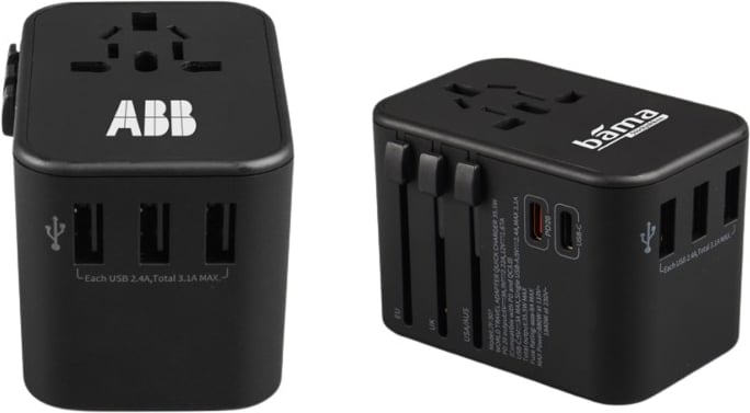 Produktbilde for Laro Reiseadapter med USB-A og USB-C