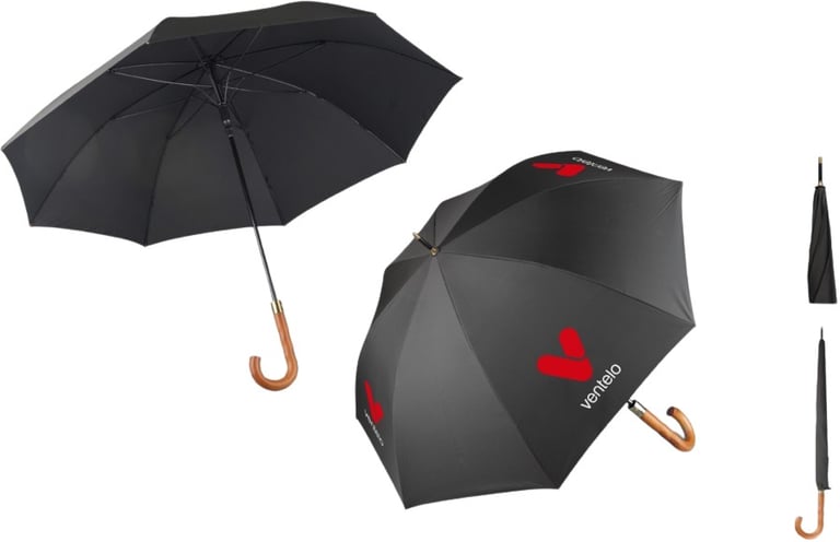 Produktbilde for Onera RPET 27” Stormsikker Paraply med Trehåndtak