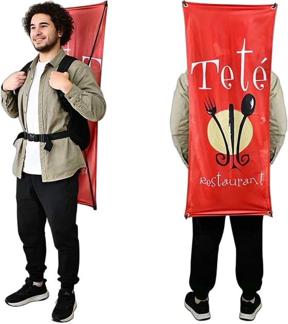 Produktbilde for Pilstad X-Ryggsekk Beachflagg