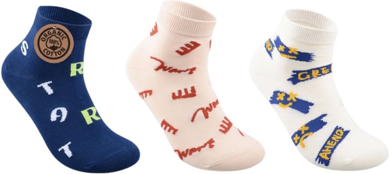 Produktbilde for Alva Økologisk Bomull Ankelsokker