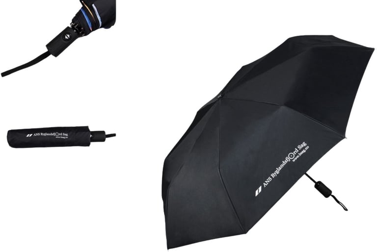 Produktbilde for Kavari Polyester 21” Sammenleggbar og Stormsikker Paraply