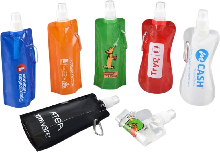 Produktbilde for Cecilia Sammenleggbar Drikkepose med Karabinkrok