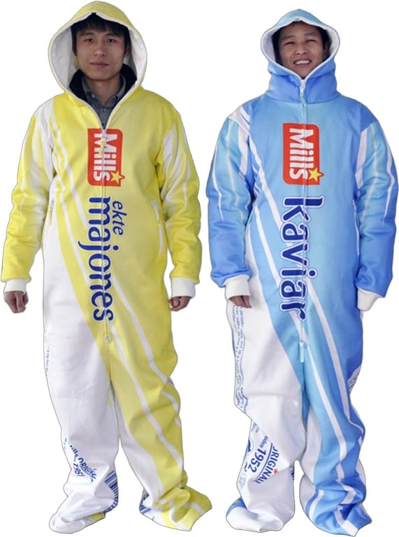 Produktbilde for Morrel Polyester Fullfargetrykket One Piece med Fleecefôr