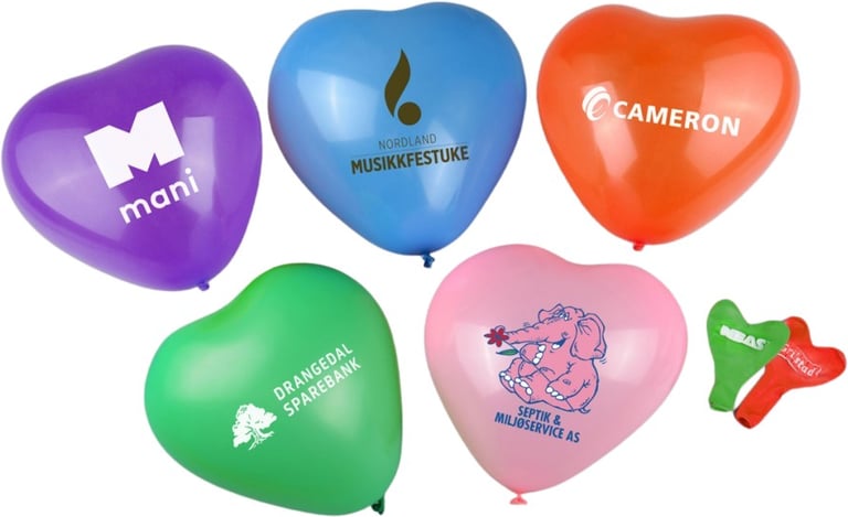 Produktbilde for 30 cm Hjerteballonger