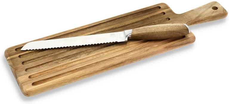 Produktbilde for HOLM Akasietre Skjærebrett med Brødkniv
